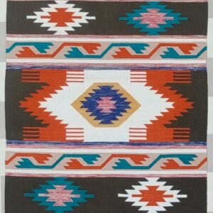 Navajo Flame Handwoven Wool Rug